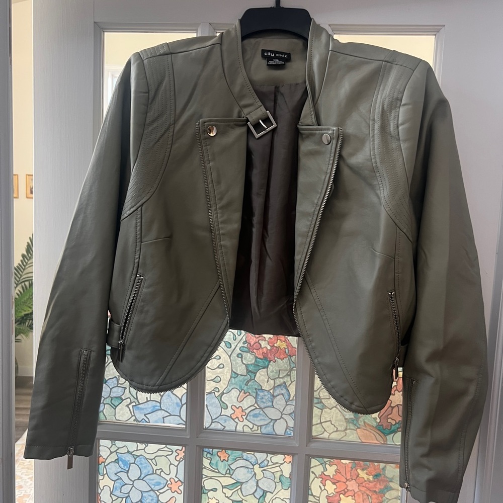 City Chic Olive Green Jacket